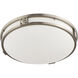 Titania 3 Light 16 inch Brushed Nickel Flush Mount Ceiling Light