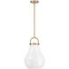 Mansfield 1 Light 12 inch Champagne Gold Pendant Ceiling Light