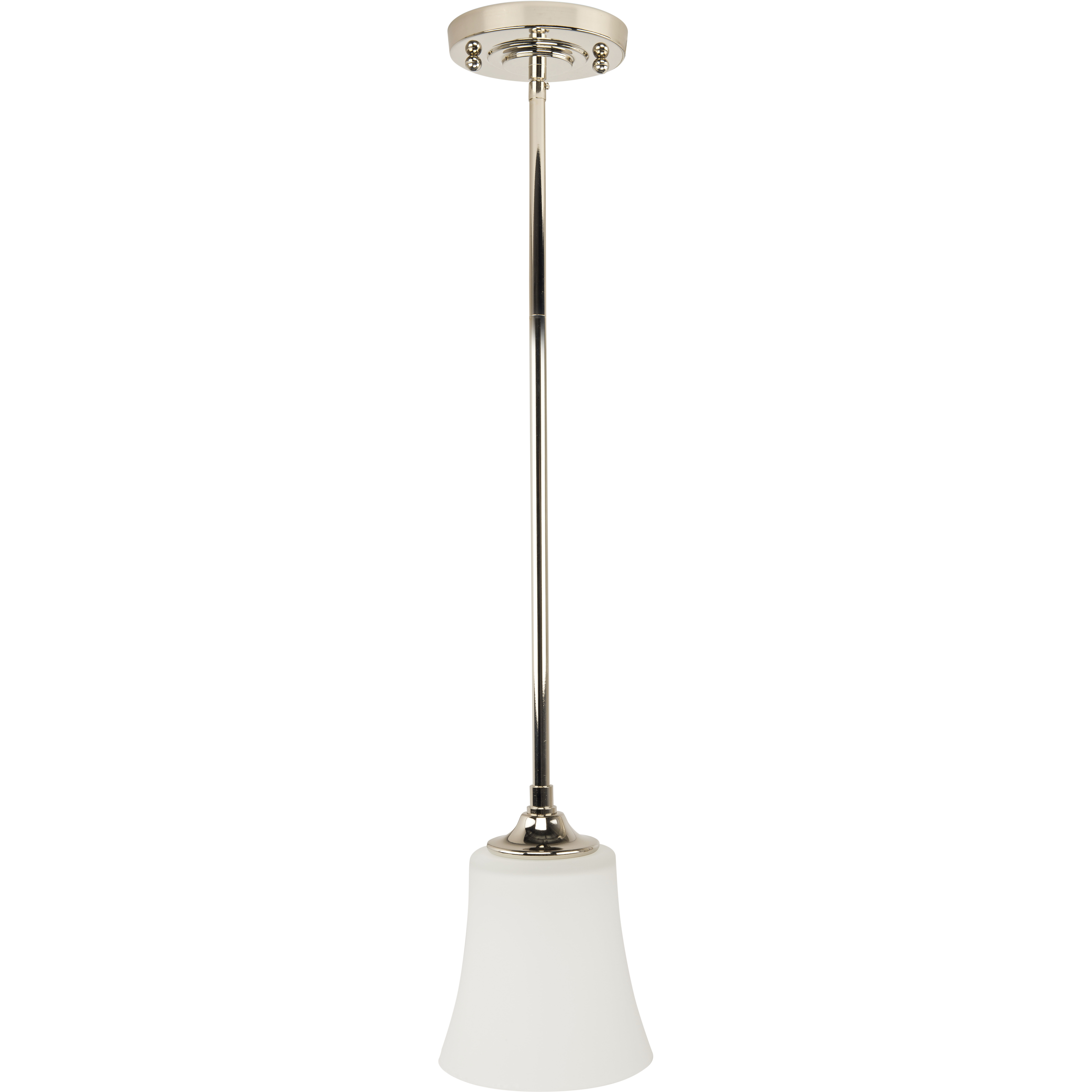 Helena 1 Light 5.5 inch Polished Nickel Mini Pendant Ceiling Light, Jeremiah