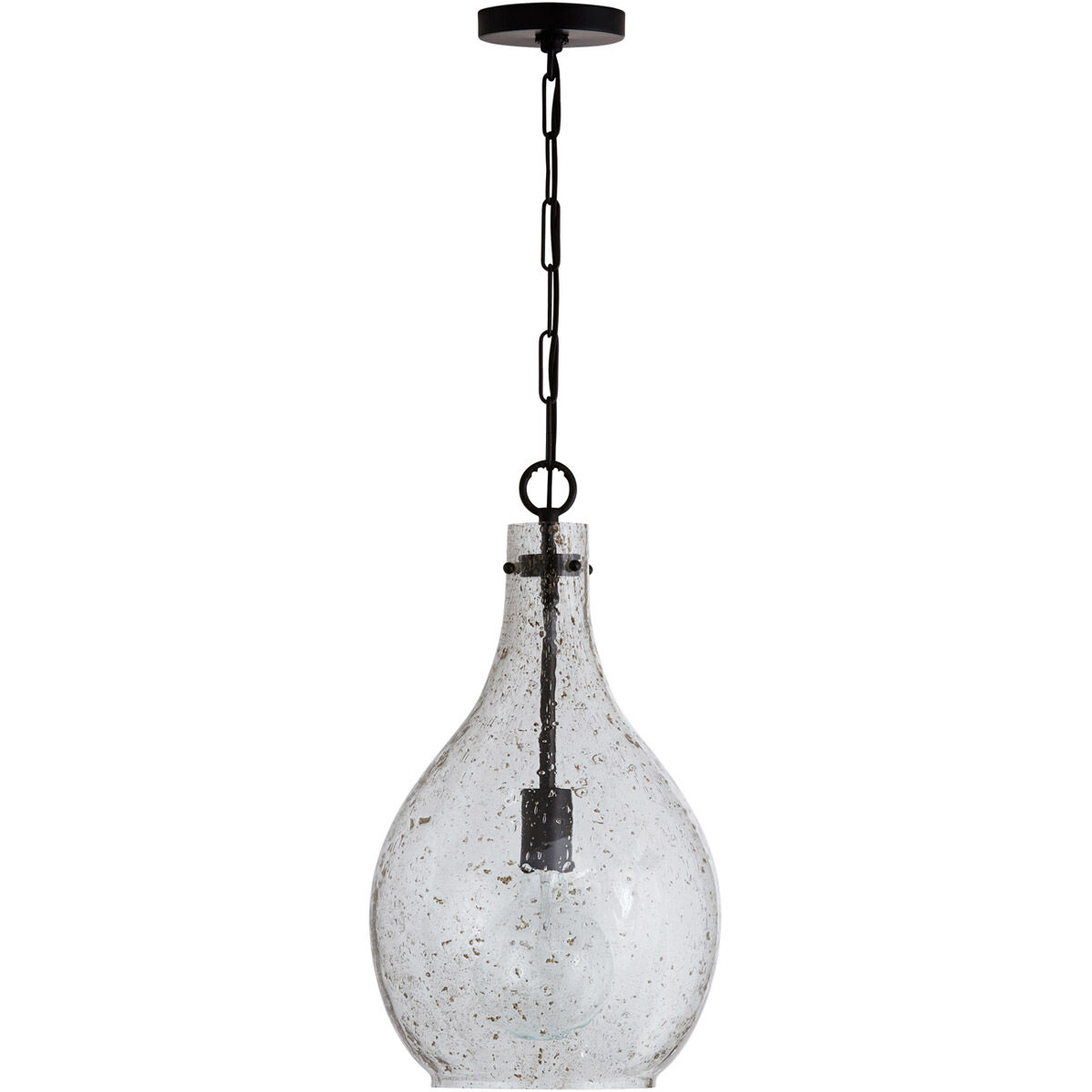Chandler 1 Light 12 inch Matte Black Pendant Ceiling Light
