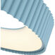 Wry Sashay 1 Light 19.75 inch Sky Blue Pendant Ceiling Light