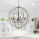 Abia LED 34 inch Chrome Up Chandelier Ceiling Light
