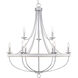 Camps Bay 9 Light 35.25 inch Galvanized Chandelier Ceiling Light