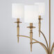 Abbie 6 Light 31 inch Aged Brass Chandelier Ceiling Light