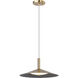 Corrine LED 14 inch Burnished Brass Pendant Ceiling Light