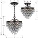 Calypso 3 Light 13 inch Vibrant Bronze Semi Flush Ceiling Light