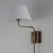 Dunbridge 1 Light 12 inch Weathered Brass Wall Sconce Wall Light