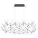 Leonardell Linear Chandelier Ceiling Light in Black
