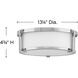 Lowell 2 Light 13.25 inch Chrome Indoor Flush Mount Ceiling Light