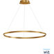 Groove LED 39.5 inch Gold Single Pendant Ceiling Light