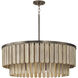 Jada 6 Light 30 inch Dark Brass Pendant Ceiling Light