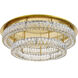 Monroe LED 34 inch Gold Chandelier Ceiling Light