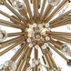 Starburst 19 Light 26 inch Satin Brass with Clear Chandelier Ceiling Light