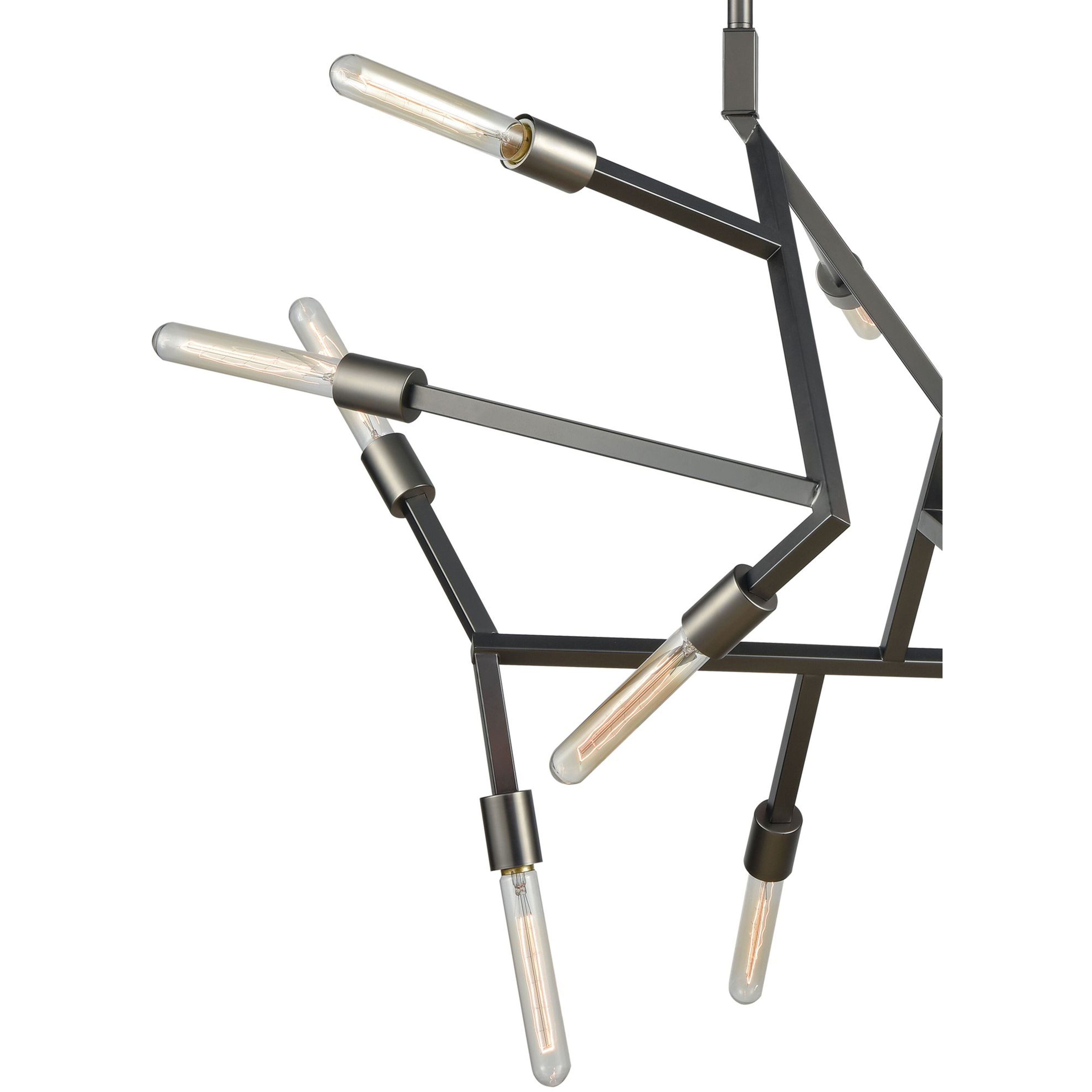 Freeform 10 Light 29 inch Graphite Chandelier Ceiling Light