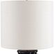 Andrus 24.25 inch 150 watt Multi-tonal Blue Glaze and Antique Brass Table Lamp Portable Light