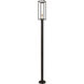 Dunbroch 1 Light 101.5 inch Deep Bronze and Outdoor Brass Outdoor Post Mounted Fixture
