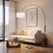 Tambo 92 inch 14 watt Black Nickel and Dark Walnut Arc Floor Lamp Portable Light