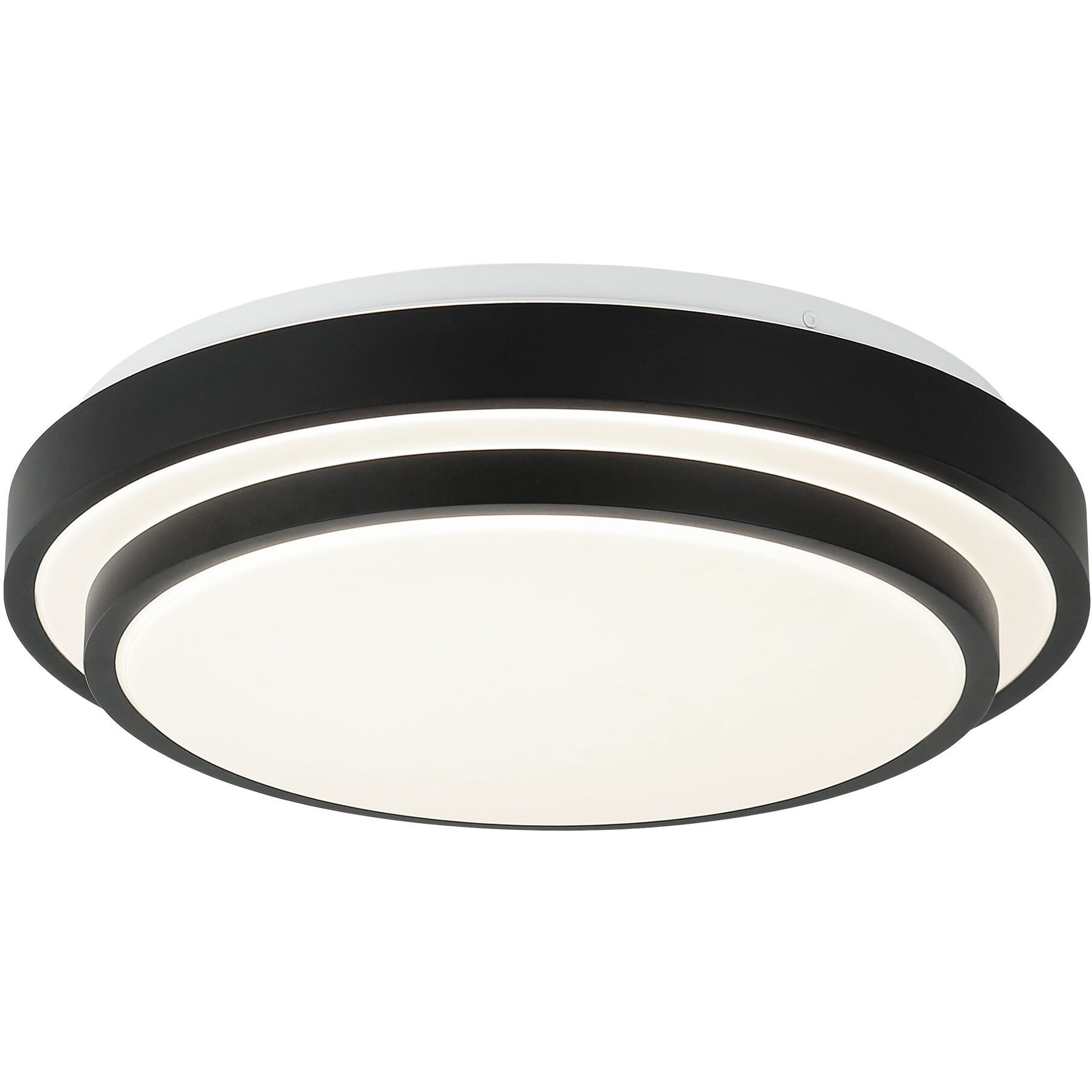 Helix 1 Light 15.38 inch Matte Black Flush Mount Ceiling Light