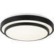 Helix 1 Light 15.38 inch Matte Black Flush Mount Ceiling Light
