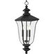 Farley 3 Light 9.75 inch Matte Black Outdoor Hanging Lantern