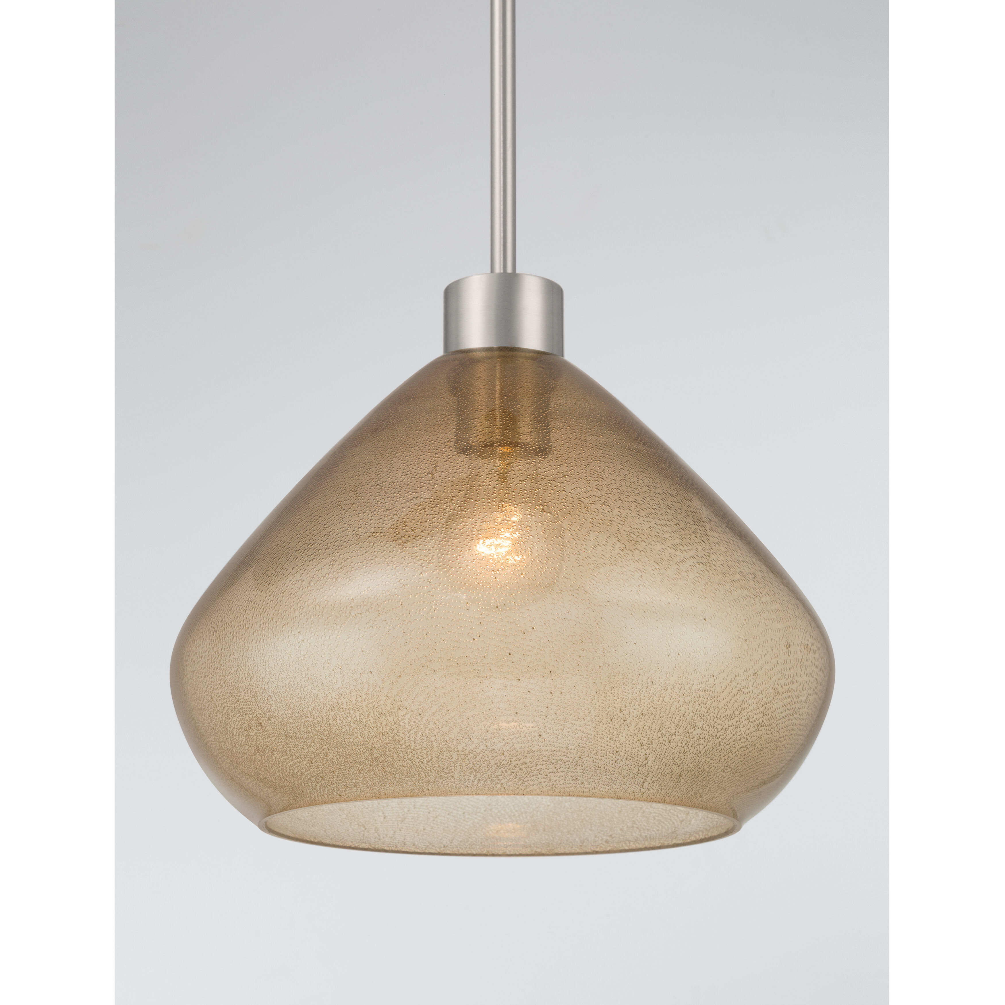 Elaris 1 Light 12.5 inch Brushed Nickel Pendant Ceiling Light