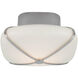 Champalimaud Fondant LED 7.75 inch Polished Nickel Flush Mount Ceiling Light