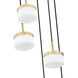 Renaud LED 15.75 inch Modern Gold Chandelier Ceiling Light