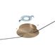 Ayers LED 59 inch Champagne Gold and Black and Brown Linear Chandelier Ceiling Light
