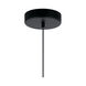 Kordan LED 7.75 inch Matte Black Mini Pendant Ceiling Light in Black and Polished Nickel