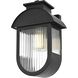 Albert 1 Light 13 inch Black Outdoor Wall Sconce