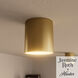 Canoga 1 Light 5 inch Luxe Gold Flush Mount Ceiling Light, Small