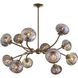 Merrick 12 Light 39 inch Vintage Brass Chandelier Ceiling Light