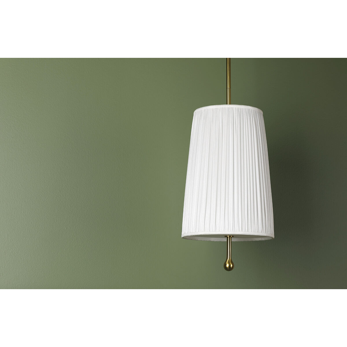 Adeline 1 Light 9.75 inch Aged Brass Pendant Ceiling Light