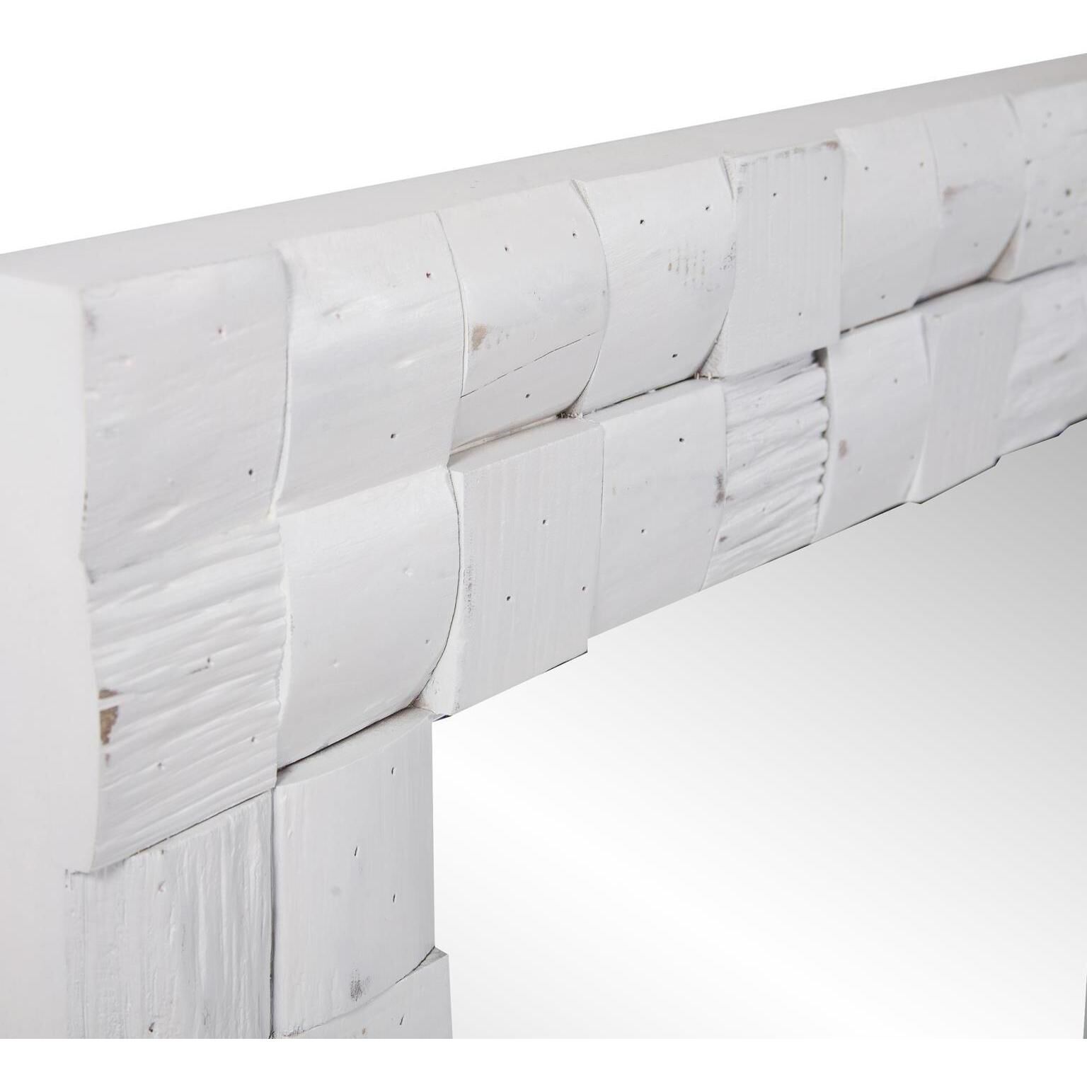 Woodrow 40 X 30 inch White Mirror