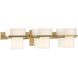 Kakomi 3 Light 24.5 inch Modern Brass Sconce Wall Light