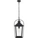 Luz 1 Light 9 inch Black Outdoor Pendant