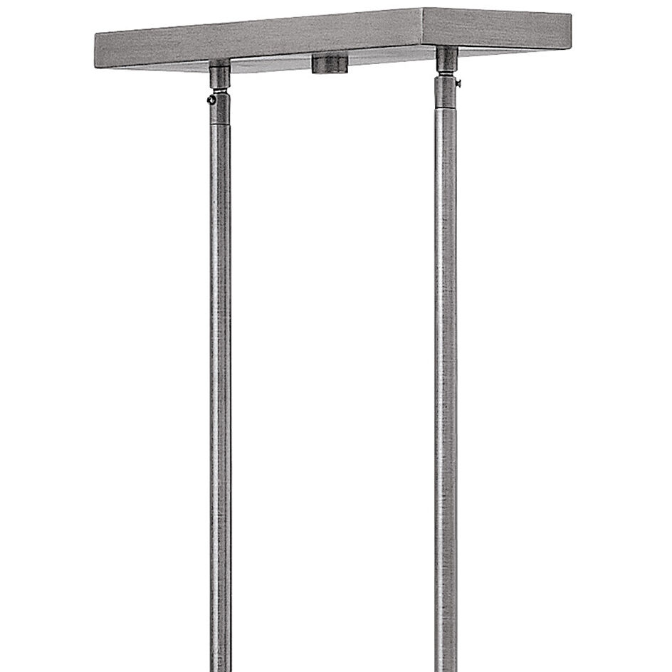 Fulton 8 Light 48 inch Aged Zinc with Antique Nickel Indoor Linear Foyer Light Ceiling Light