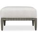 Borneo 16.5 inch Dark Gray and Oyster White Outdoor Ottoman