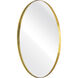 Beni 36 X 36 inch Brass Wall Mirror