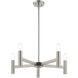 Copenhagen 5 Light 25 inch Brushed Nickel Chandelier Ceiling Light