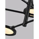 Spectica LED 26.5 inch Matte Black Chandelier Ceiling Light in LED 90 CRI 3000K, Integrated LED