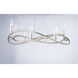 Entwine 8 Light 36.75 inch Golden Silver Single-Tier Chandelier Ceiling Light