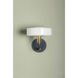 Aston 1 Light 7.75 inch Aged Brass/Slate Blue Wall Sconce Wall Light