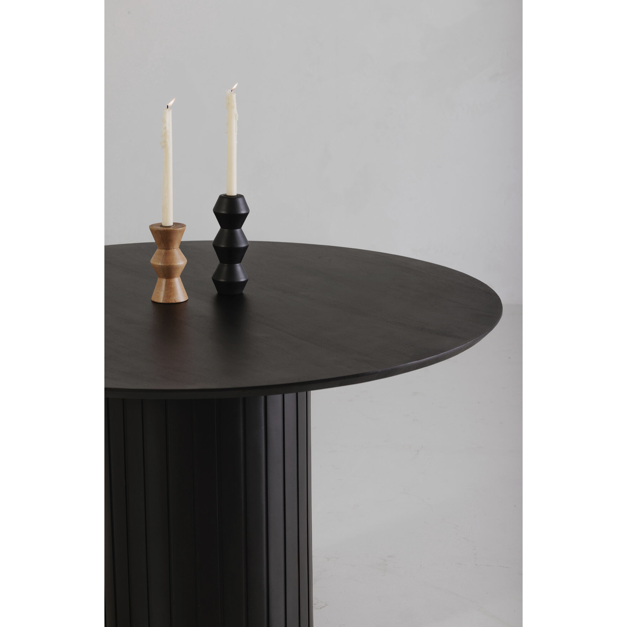 Povera 48 X 48 inch Black Dining Table, Round