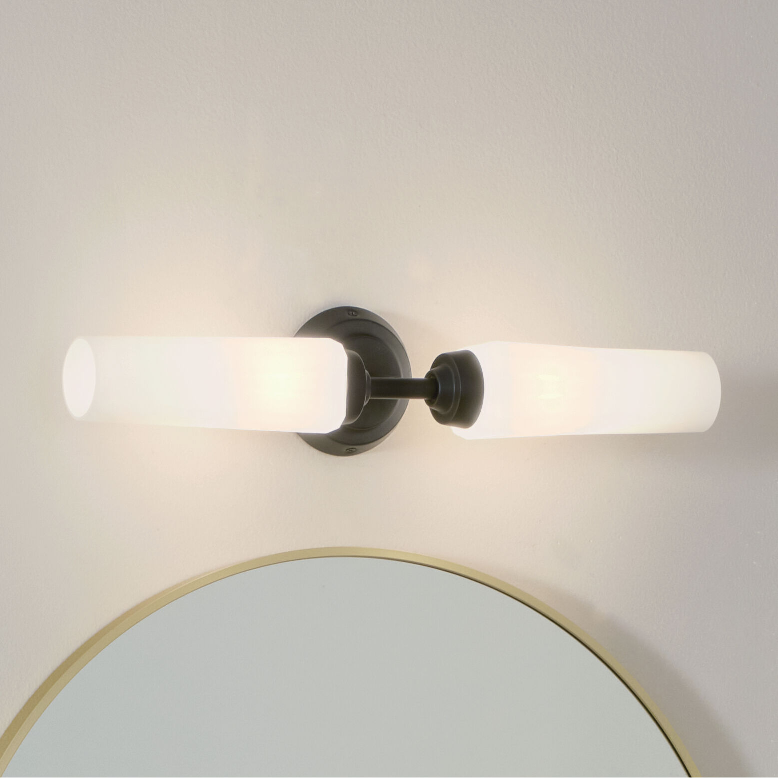 Truby 2 Light 20.75 inch Black Bath Vanity Light Wall Light
