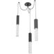 Axis LED 11 inch Matte Black Swag Multi-Pendant Ceiling Light