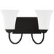 Ridgedale 2 Light 15 inch Black Bath Vanity Wall Light