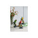 Macaw Brown and Multi-Color Figurine, Set of 3