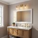 Transitional 3 Light 24 inch Natural Brass Bathroom Vanity Light Wall Light