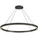 Althea LED 53 inch Satin Black Chandelier Ceiling Light